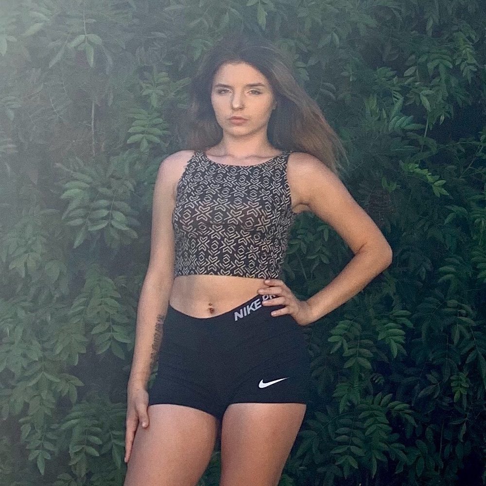 Forever 21 Pattern Crop Top